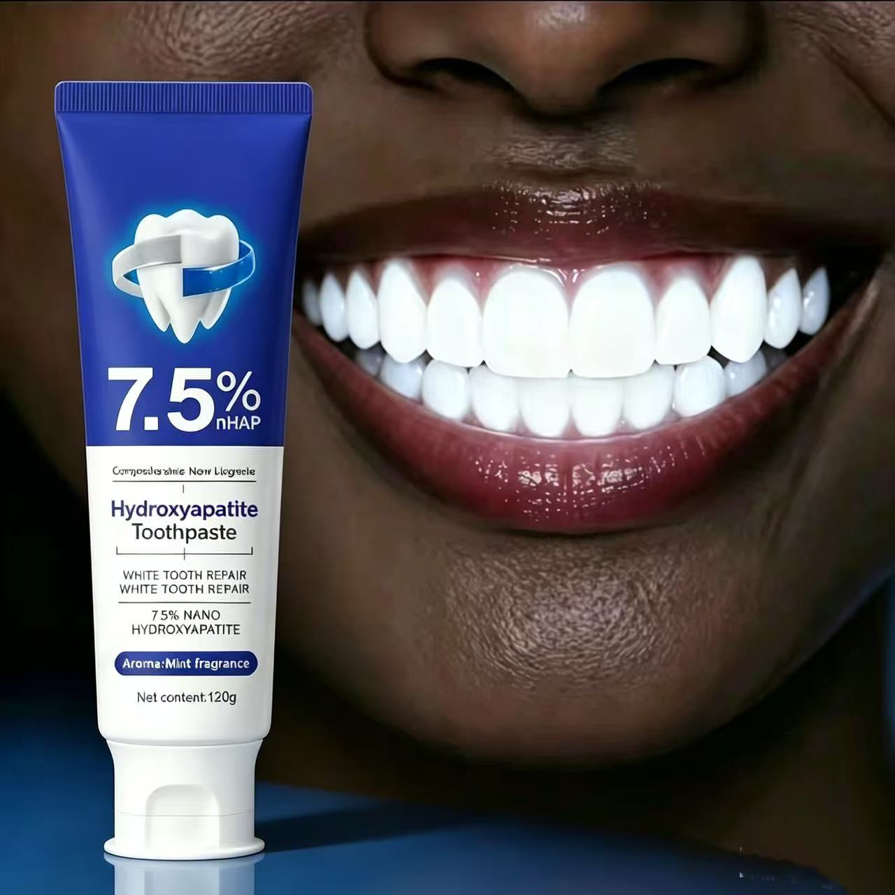 Teeth Whitening Toothpaste - 7.5%Nano Hydroxyapatite Toothpaste Remover Coffee Tea