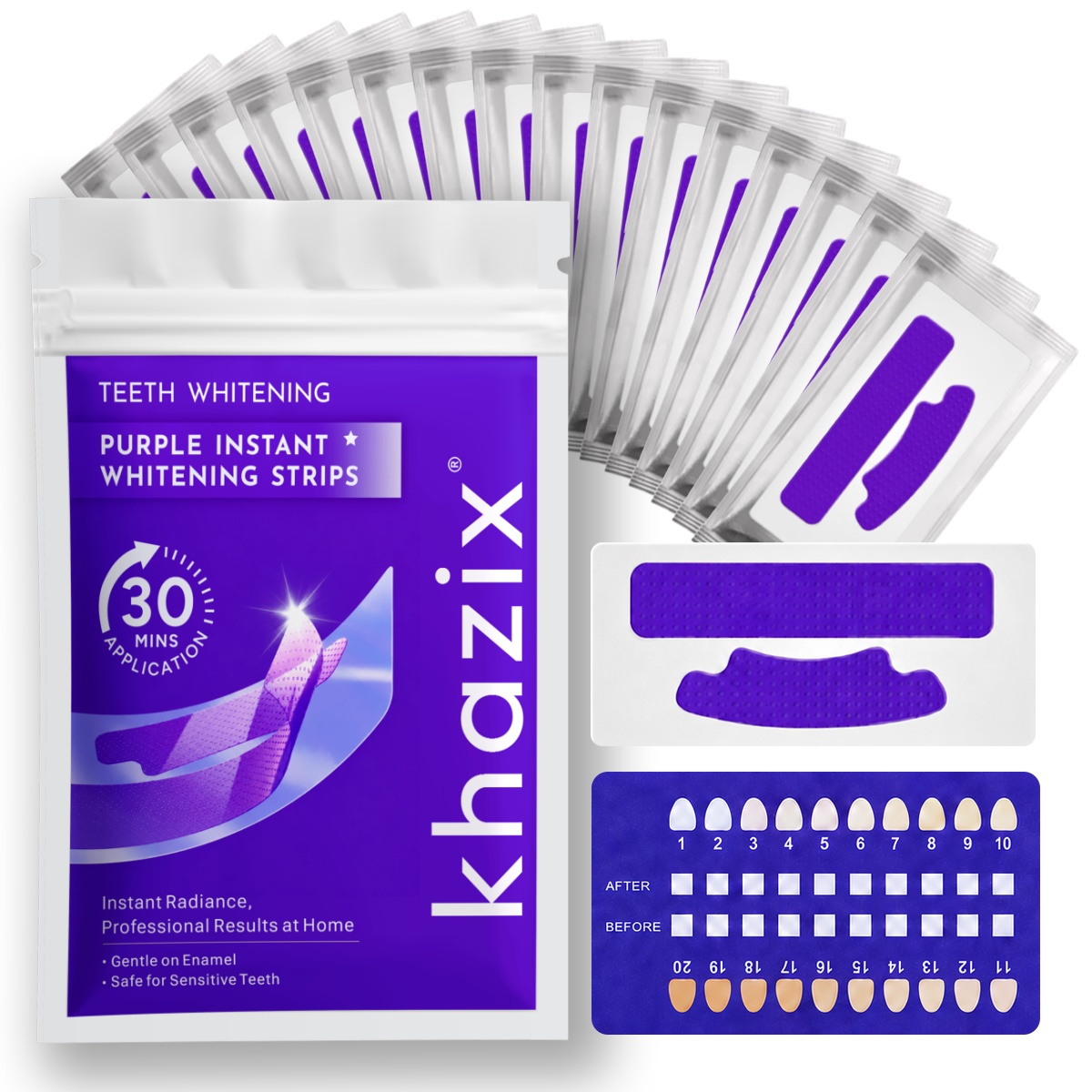 Teeth Whitening Strips Permanent - 1/7 pairs Teeth Whitening Strips for