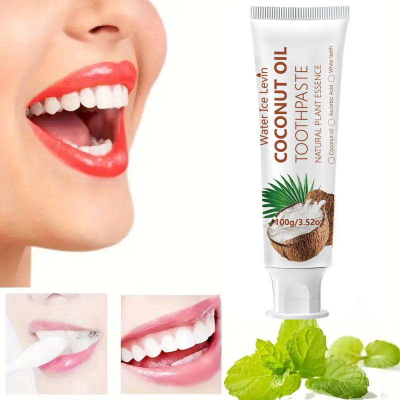 Teeth Whitening Toothpaste - Coconut Oil Toothpaste 100g Natural Plant