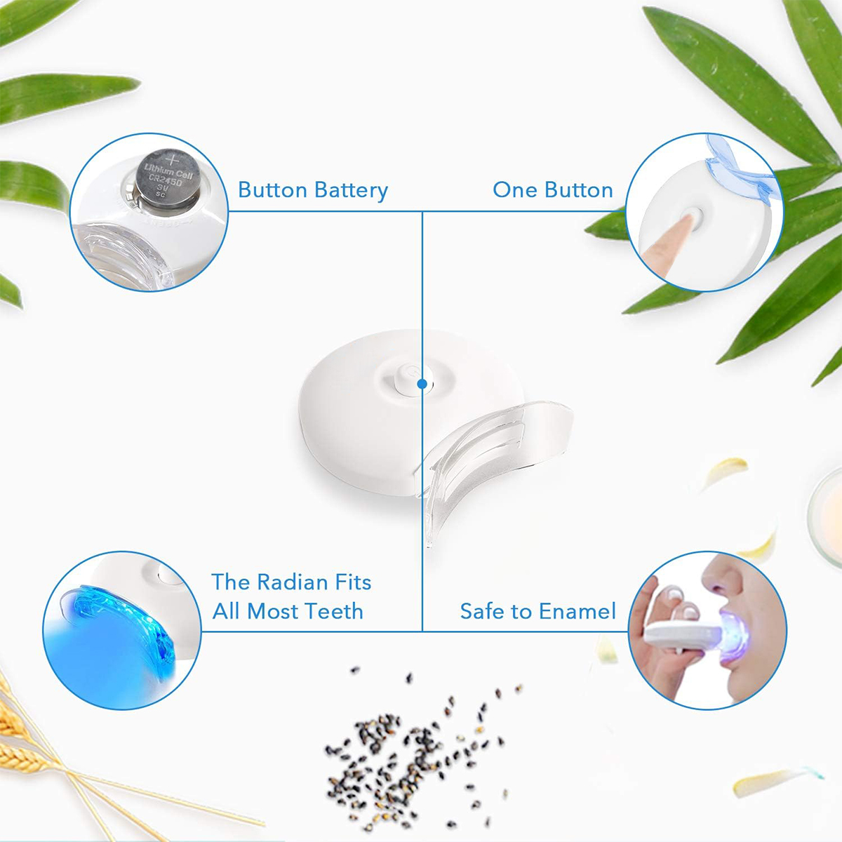 Teeth Whitening Kit - 5X LED L - đánh giá và giá Teeth Whitening Hydrogen Peroxide
