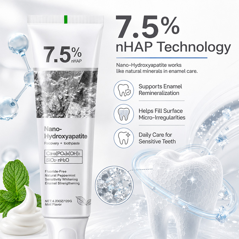 5/6Pcs 7.5% nHAP Nano Hydroxya - đánh giá và giá Teeth Whitening Toothpaste