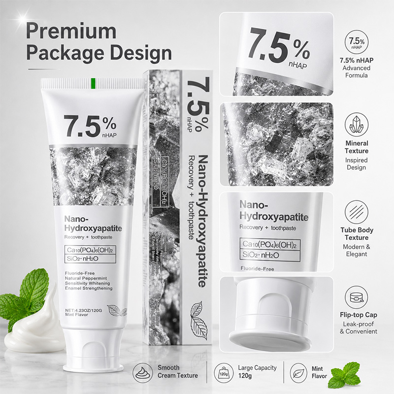 5/6Pcs 7.5% nHAP Nano Hydroxya - đánh giá và giá Teeth Whitening Toothpaste
