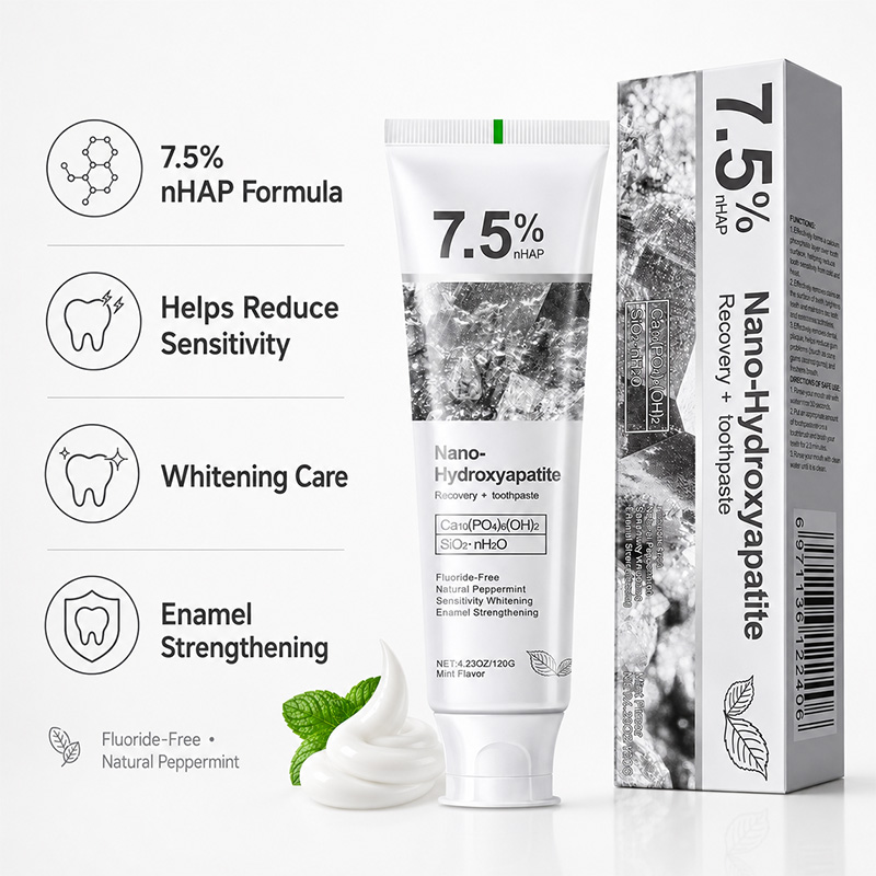 5/6Pcs 7.5% nHAP Nano Hydroxya - đánh giá và giá Teeth Whitening Toothpaste