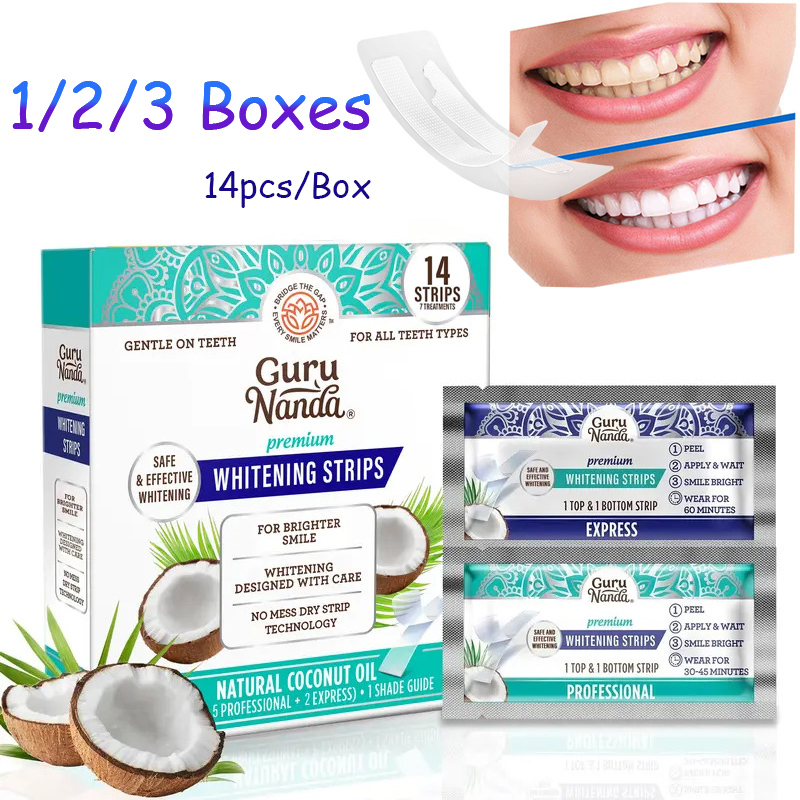 14pcs/box Coconut Oil Teeth Wh - đánh giá và giá Teeth Whitening Strips Permanent