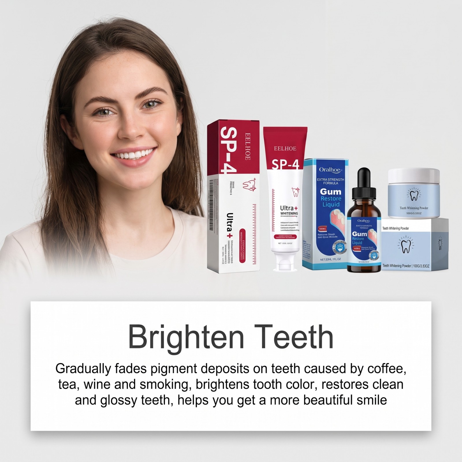 Oral Care Combo Set Whitening  - đánh giá và giá Teeth Whitening Hydrogen Peroxide