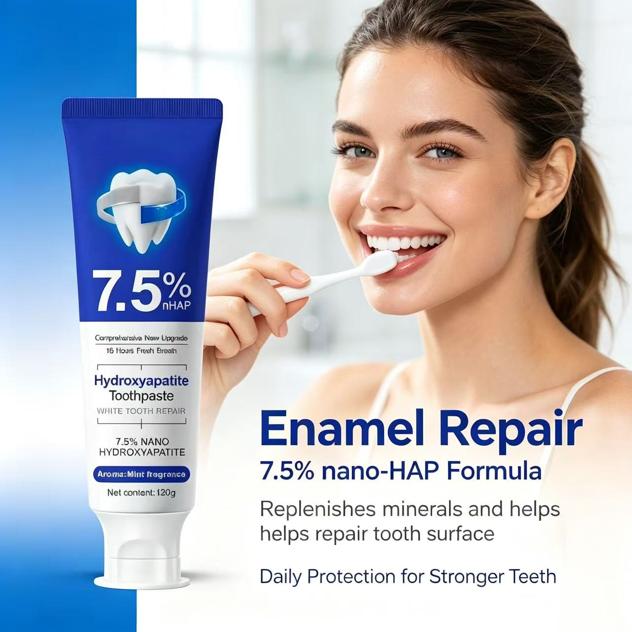 7.5%Nano Hydroxyapatite Toothp - đánh giá và giá Teeth Whitening Toothpaste