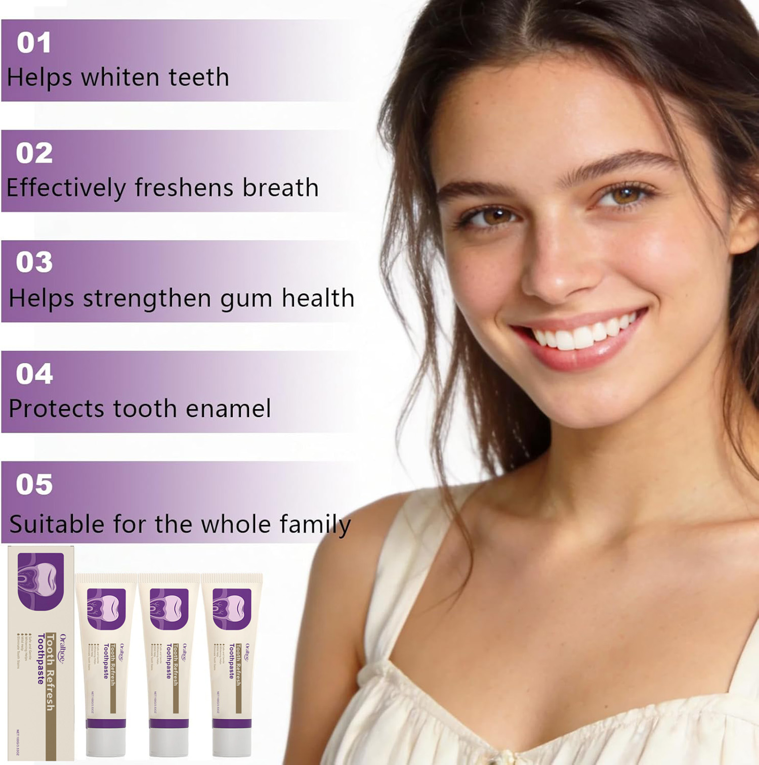 Tooth Refresh Whitening Minty  - đánh giá và giá Teeth Whitening Toothpaste