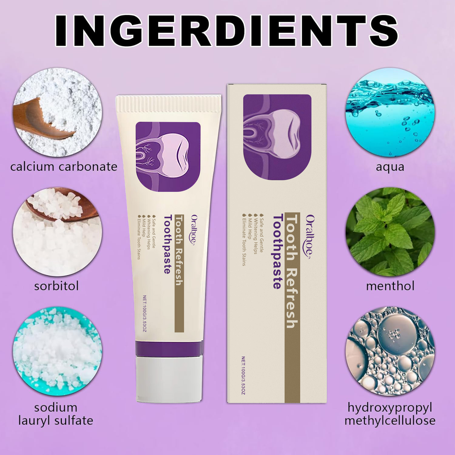Tooth Refresh Whitening Minty  - đánh giá và giá Teeth Whitening Toothpaste