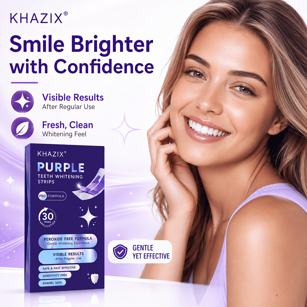 1/10pairs Purple Teeth Whiteni - đánh giá và giá Teeth Whitening Strips Permanent