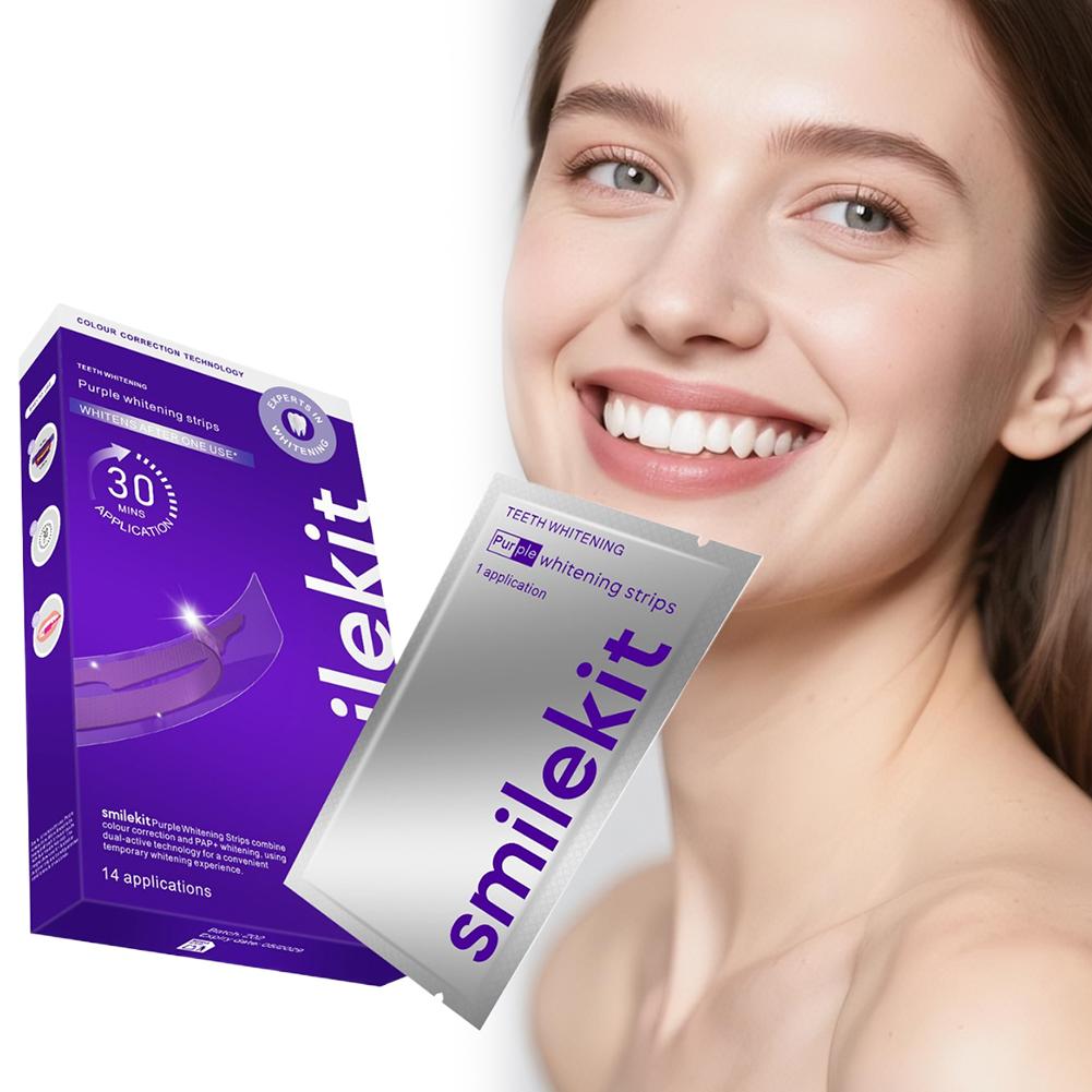 Smilekit Teeth Whitening Stri - đánh giá và giá Teeth Whitening Strips Permanent