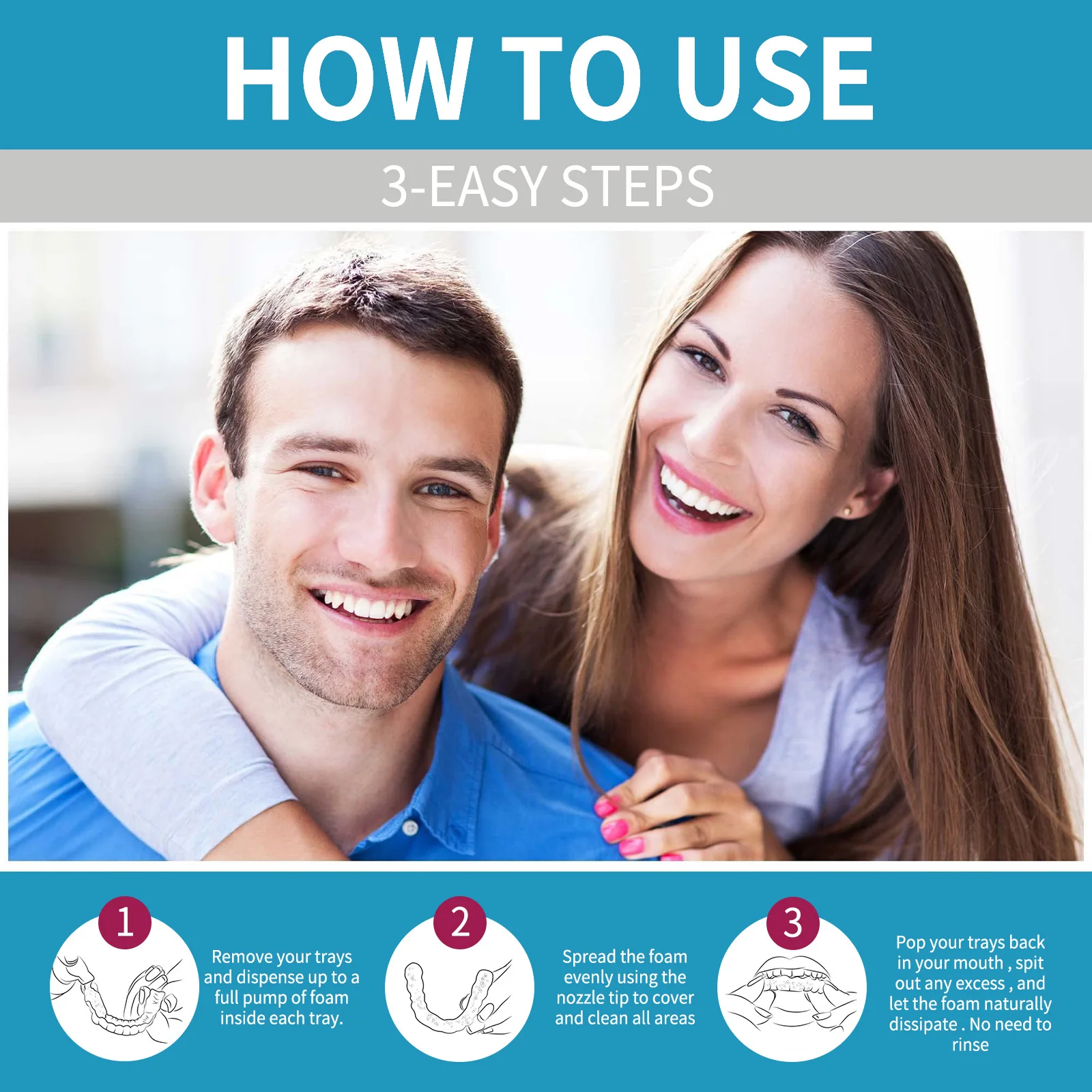 Aligner Denture Cleaner Foam D - đánh giá và giá Teeth Whitening Toothpaste