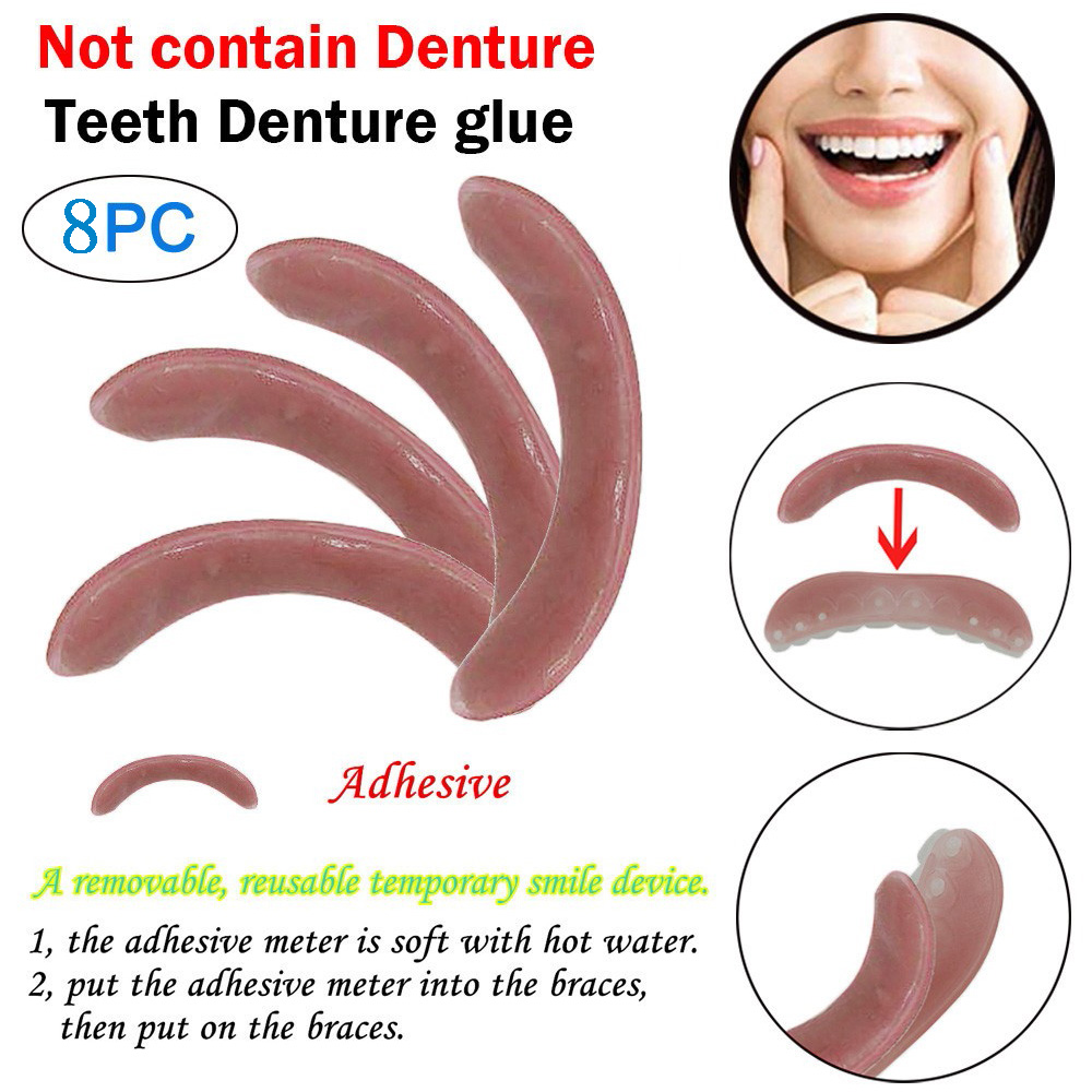 4/8 Pcs Whitening Braces Adhes - đánh giá và giá Teeth Whitening Strips Permanent