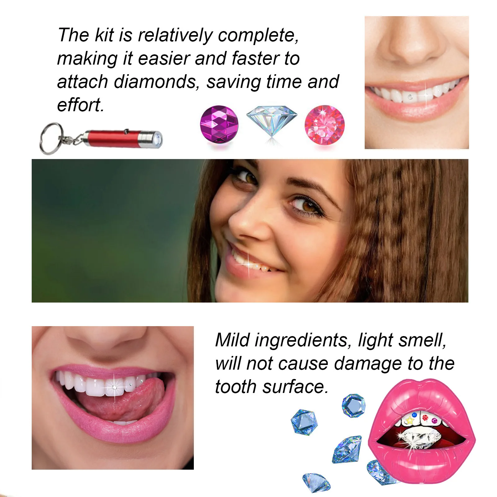 Tooth Jewelry Kit DIY Clear Pr - đánh giá và giá Teeth Whitening Free