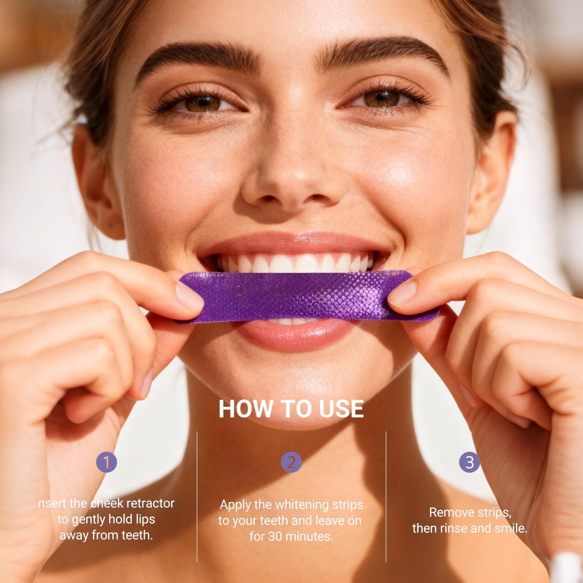 Purple Teeth Whitening Strips  - đánh giá và giá Teeth Whitening Strips Permanent