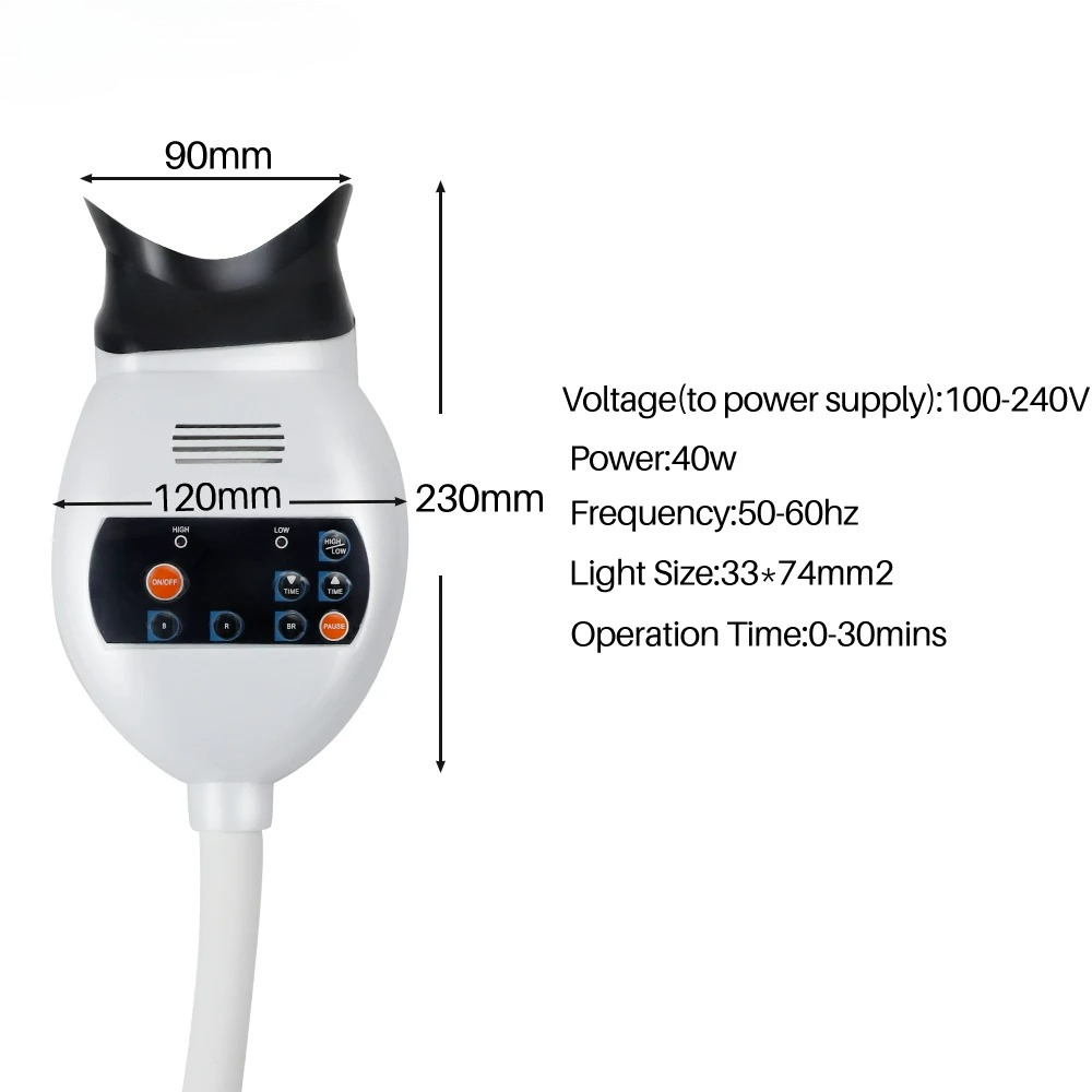 Adjustable 3 Colors LED Teeth  - đánh giá và giá Teeth Whitening China