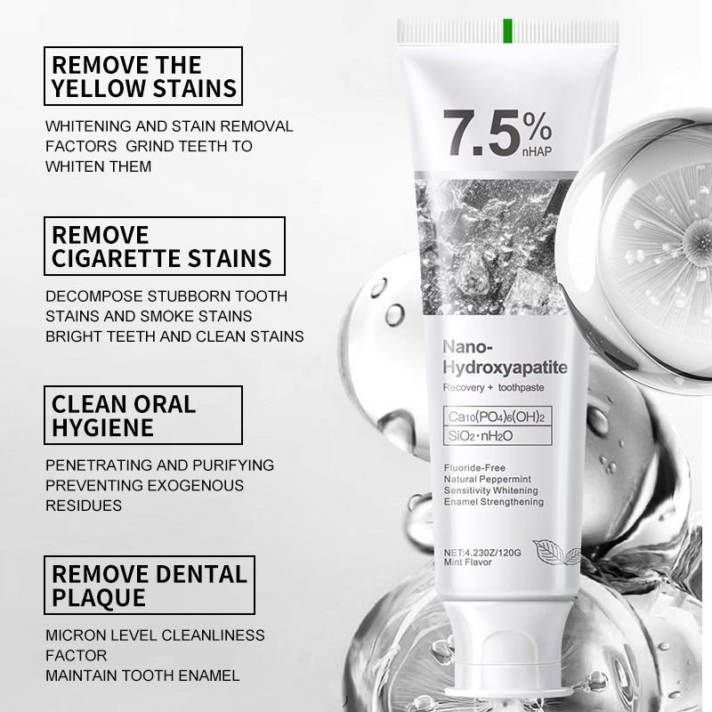 7.5% Hydroxyapatite Probiotic  - đánh giá và giá Teeth Whitening Toothpaste