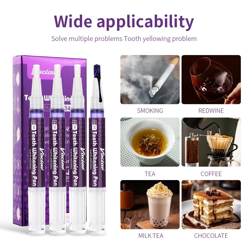Vaclav V34 Purple teeth whiten - đánh giá và giá Teeth Whitening Hydrogen Peroxide